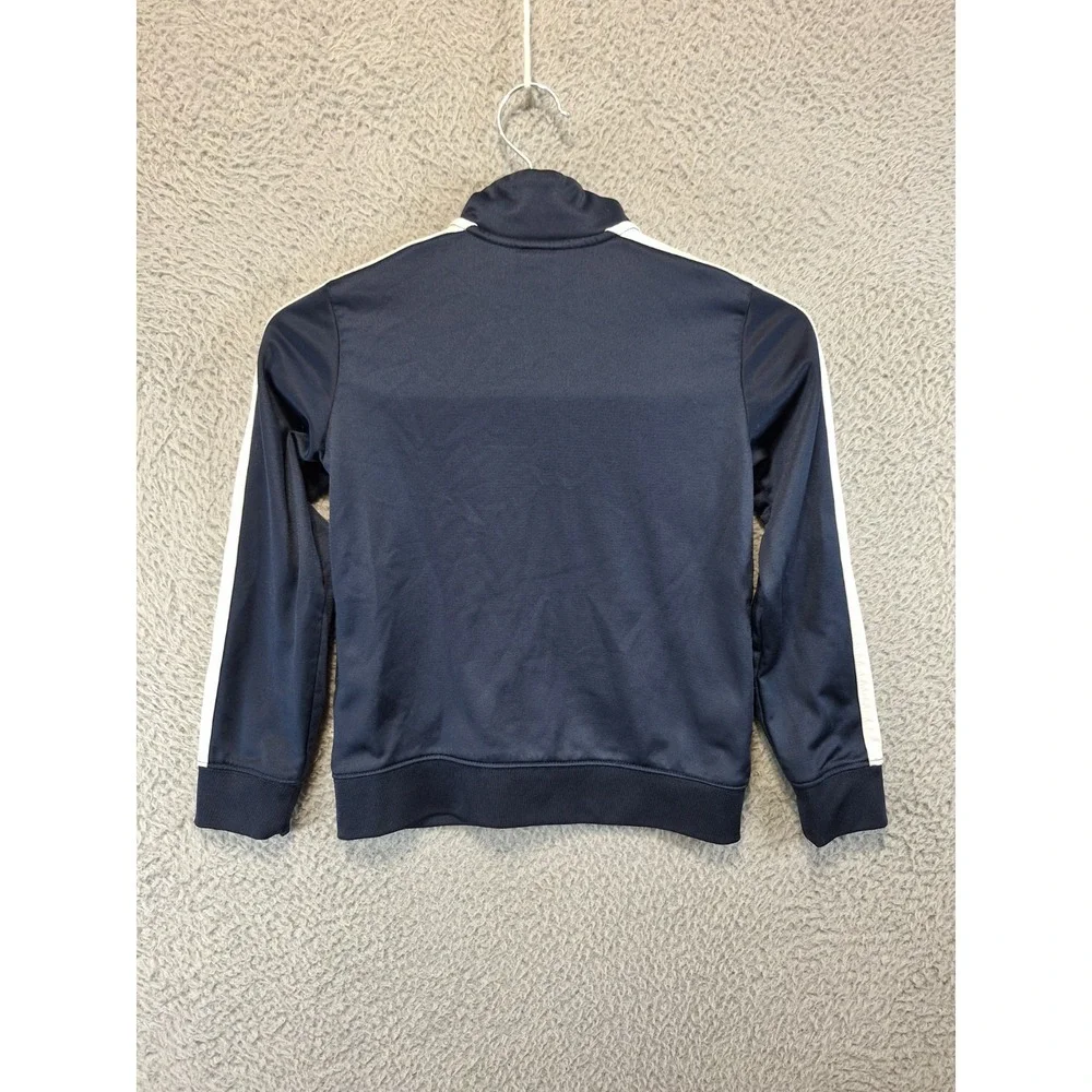 Lot Of 2 Nike Track Jacket Boys 7/L Gray Blue Dri Fit Therma Fleece Lined Zip Up